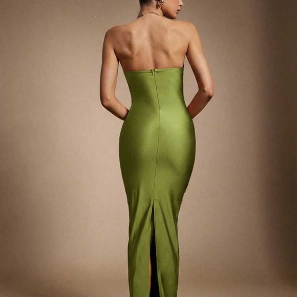 Hauture Olive Green Tassel Maxi Dress - Picture 6 of 6